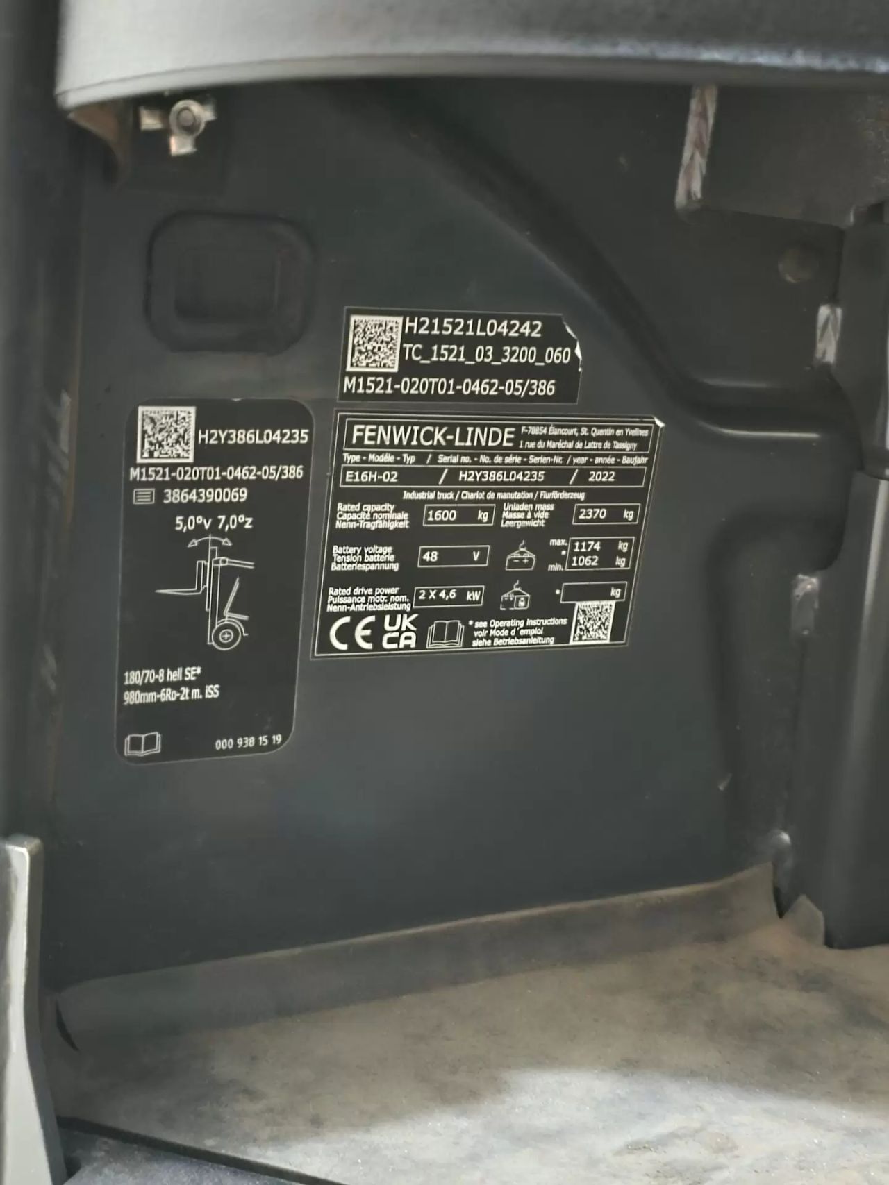 Elektro heftruck Linde E16H-02