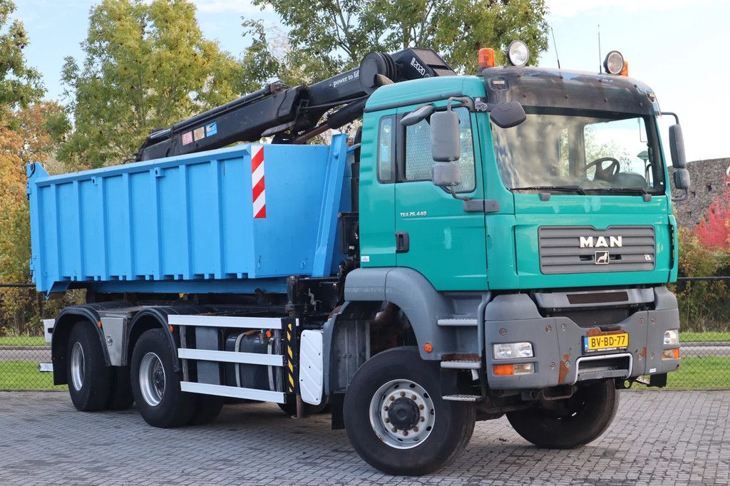 MAN TGA 26.440 6X6 | HYVA HOOKLIFT | HMF 2020-K3 | GRAB
