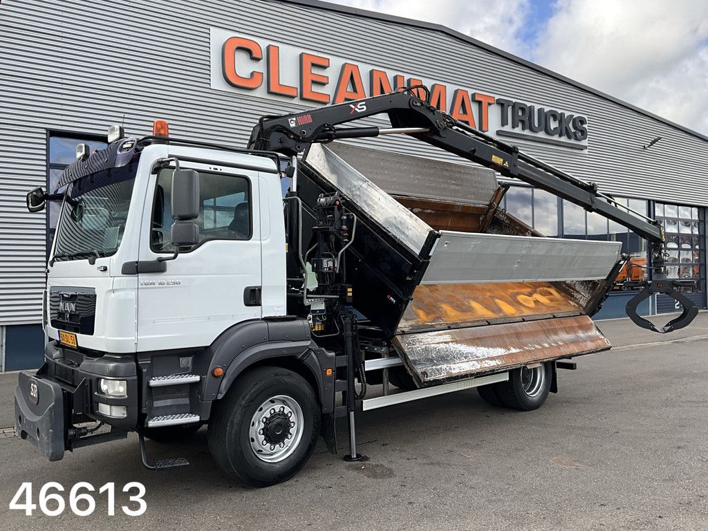 Man TGM 18.250 4x4 Full Steel Hiab 11 Tonmeter laadkraan Just 251.246 km!