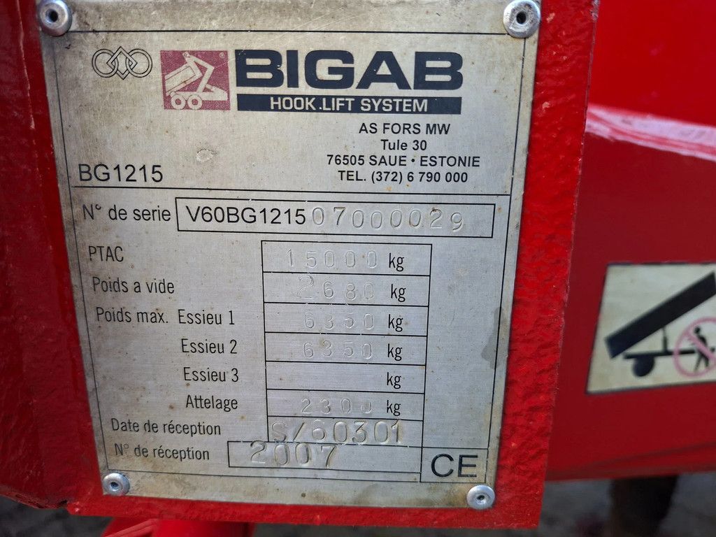 VGM Bigab 12-14 haakarm kipper
