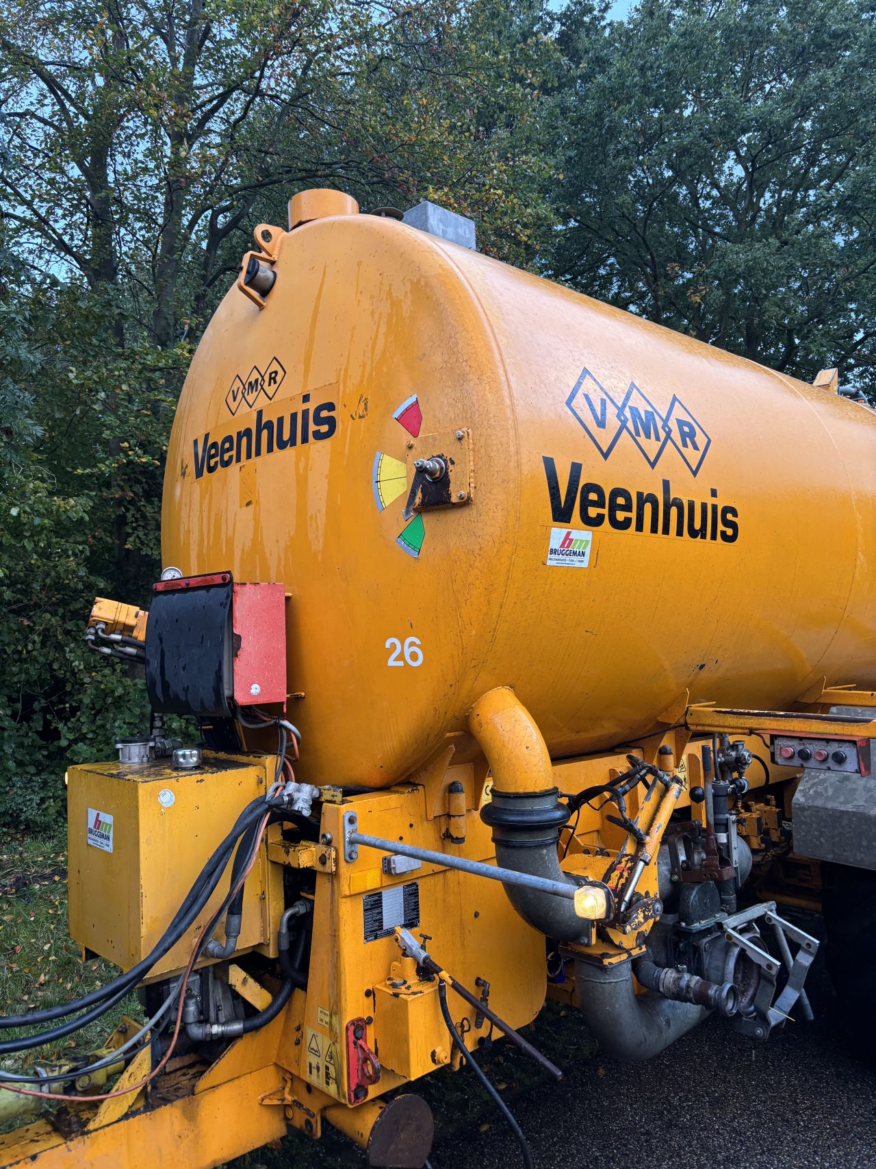 Veenhuis 14 m3 mesttank tandem met zodebemester
