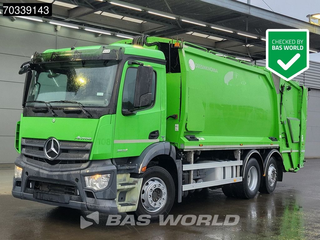 Mercedes Antos Antos 2532 6X2 Geesink Norba MF300 v 21H25 Steering axle Automatic Euro 6