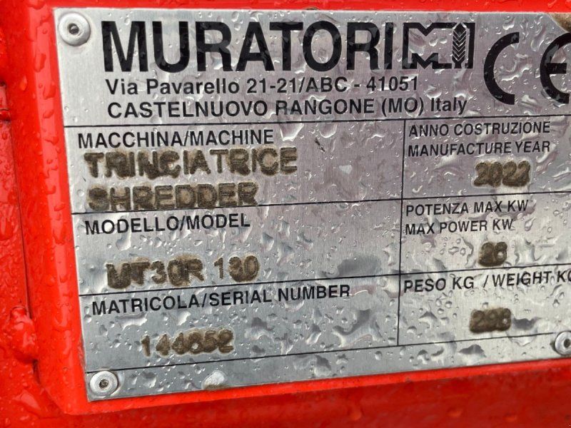 Muratori MT30R 130 Vertikalskærer med opsamler