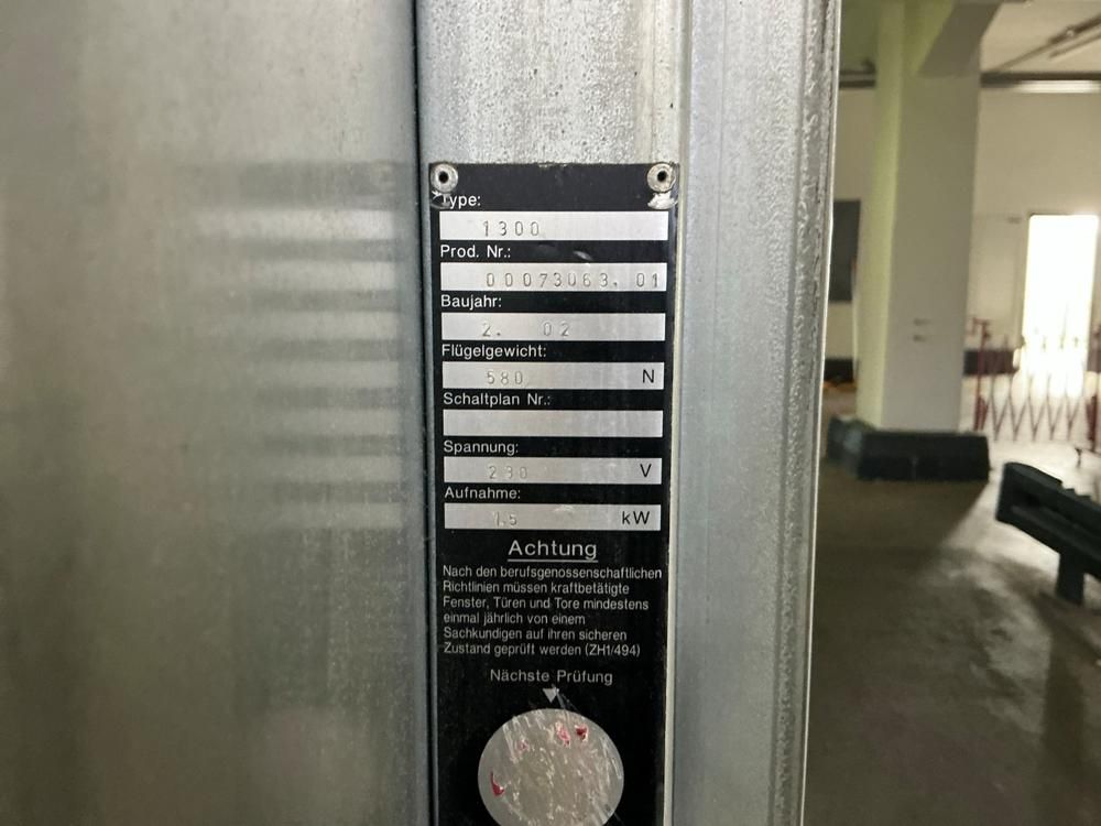 2002 Labex 1300 High speed shutter door