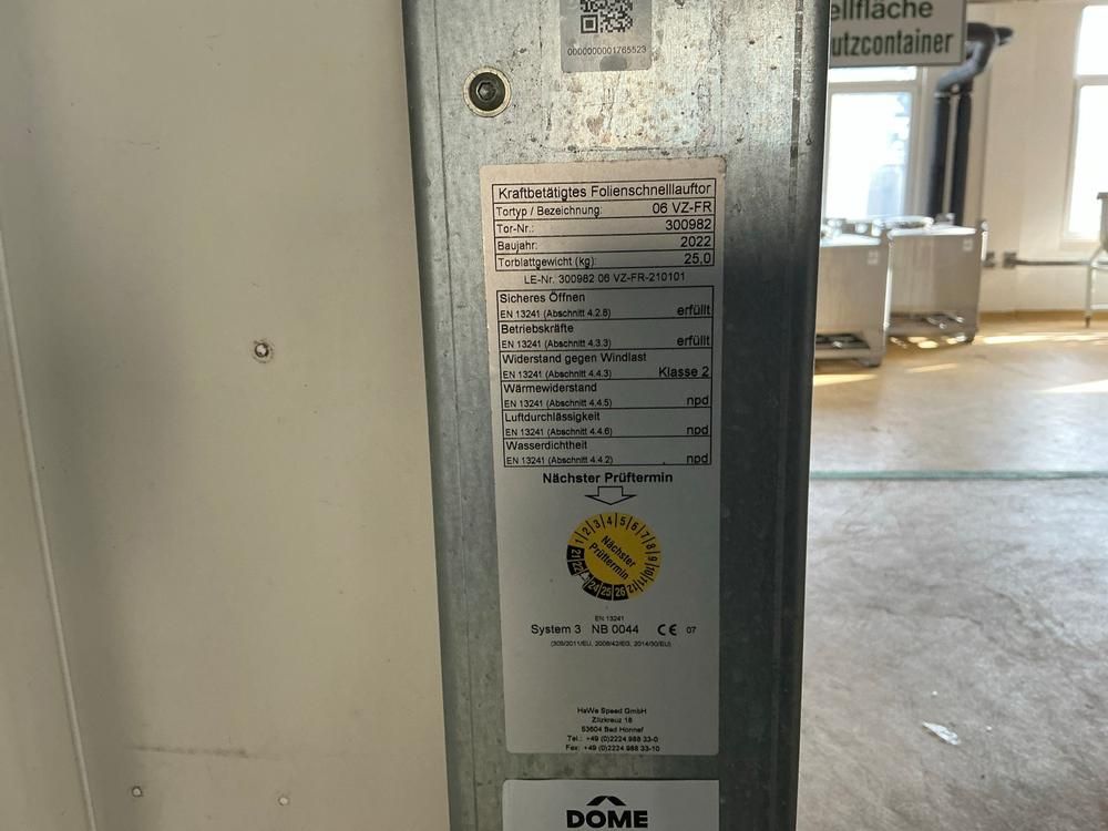 2022 HaWe 06 VZ-FR High speed shutter door
