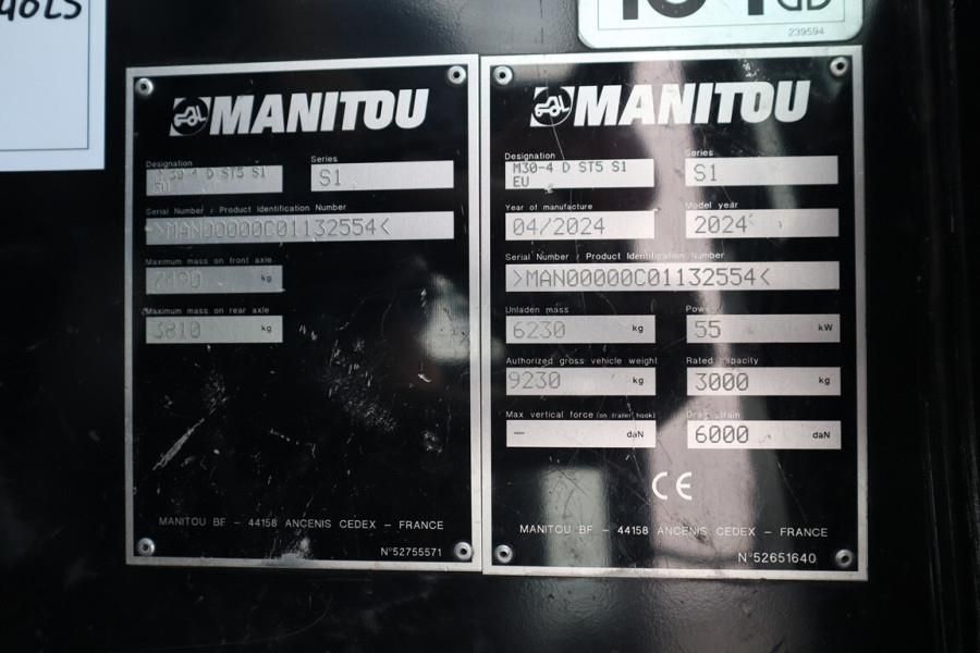 Manitou M30-4 Valid inspection, Diesel, 4x4 Drive, 4700mm
