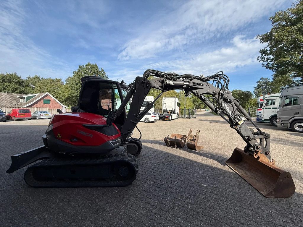 Mecalac 6 MCR Snelwissel, 3 bakken, 3 voudige zijgiek