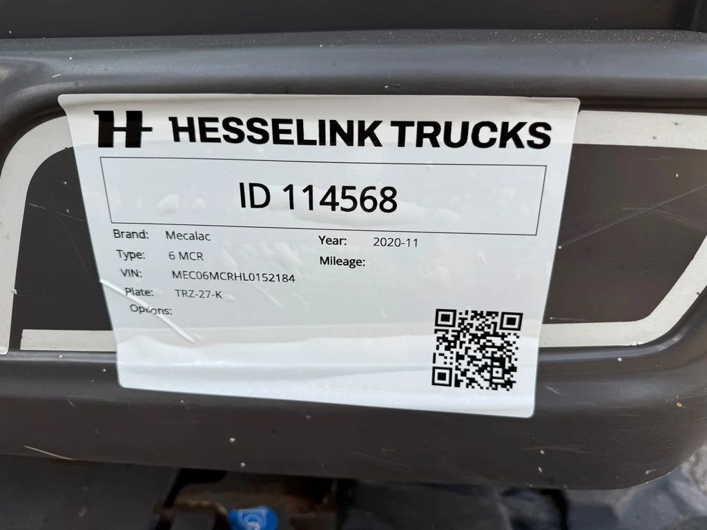 Mecalac 6 MCR Snelwissel, 3 bakken, 3 voudige zijgiek