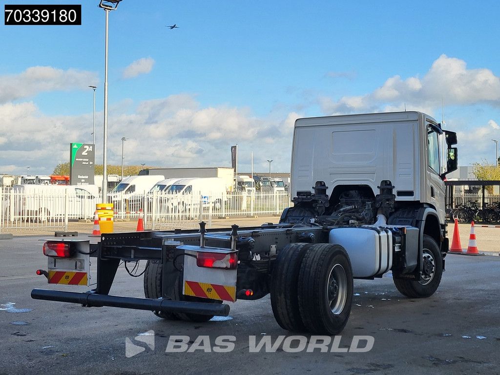 Scania P410 4X4 4x4 chassis 3950mm Wheelbase PTO Full Steel suspension Big-Axle Euro 6
