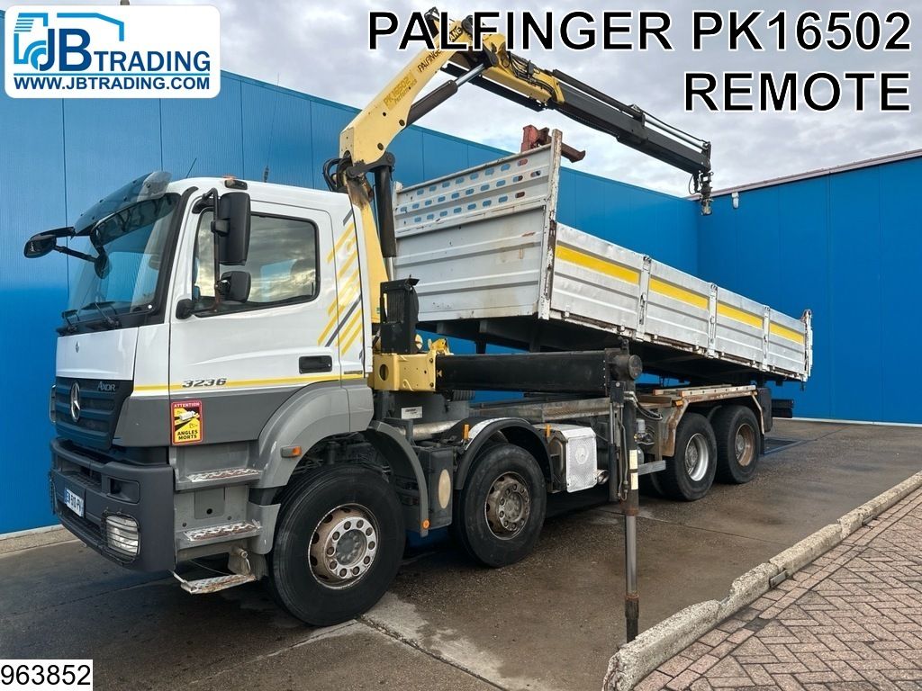 Mercedes Axor 3236 8x4, Palfinger, Remote, Bladvering