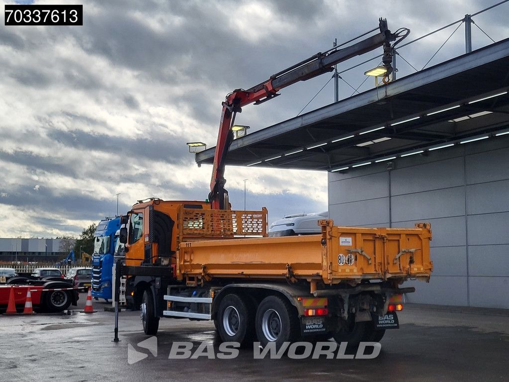 Renault C 460 6X4 Palfinger PK12002 EH Crane 7m3 3-way tipper Full Steel Big-Axle Euro 6