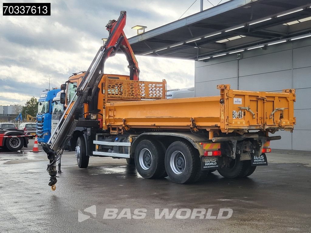 Renault C 460 6X4 Palfinger PK12002 EH Crane 7m3 3-way tipper Full Steel Big-Axle Euro 6