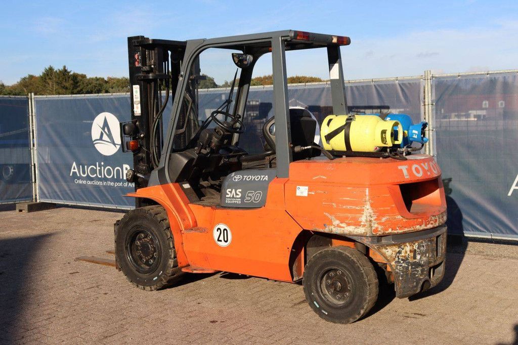 Heftruck Toyota 02-7FG45 LPG 5000kg 5.5m 2011