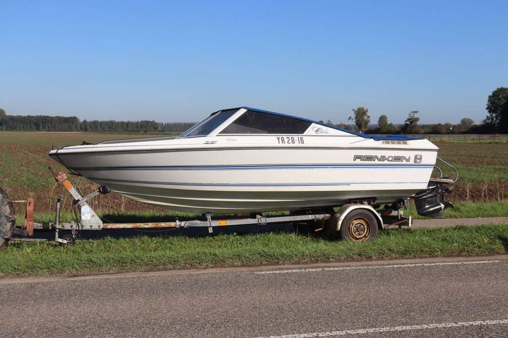 Speedboot Renken Classic 1700 Benzine 1991 met trailer (Marge)
