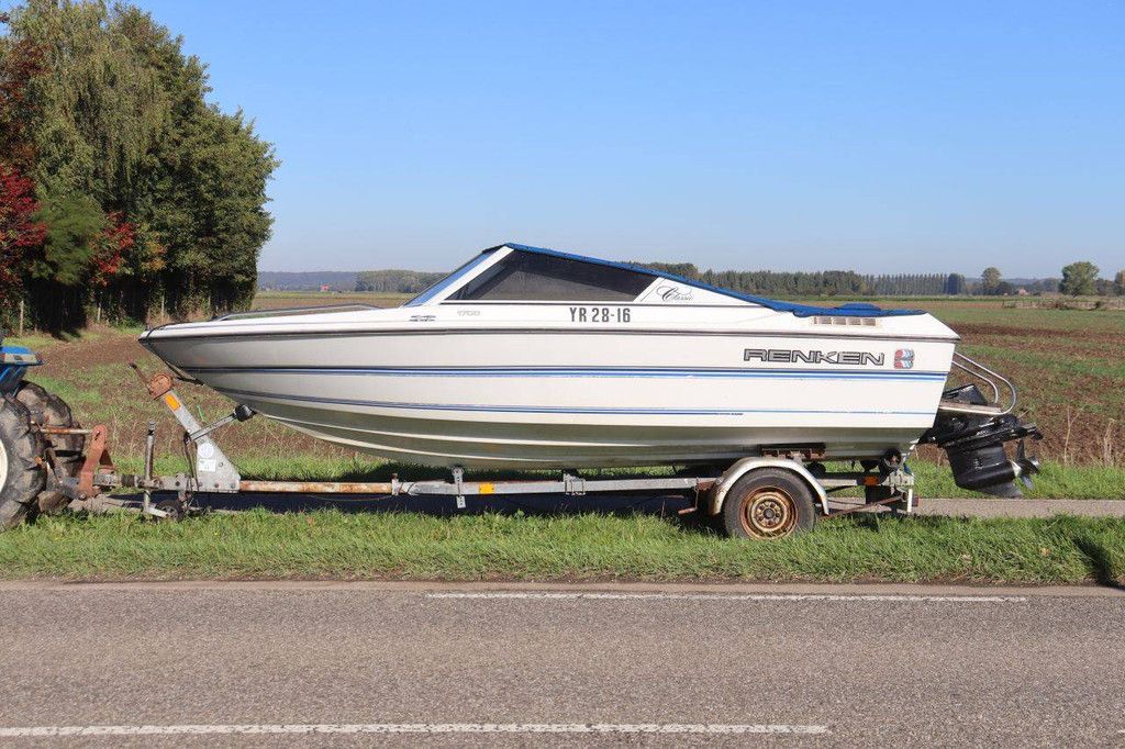 Speedboot Renken Classic 1700 Benzine 1991 met trailer (Marge)