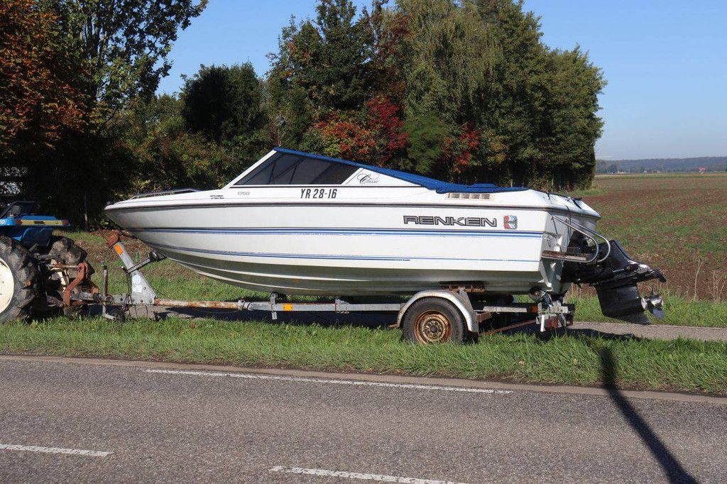 Speedboot Renken Classic 1700 Benzine 1991 met trailer (Marge)