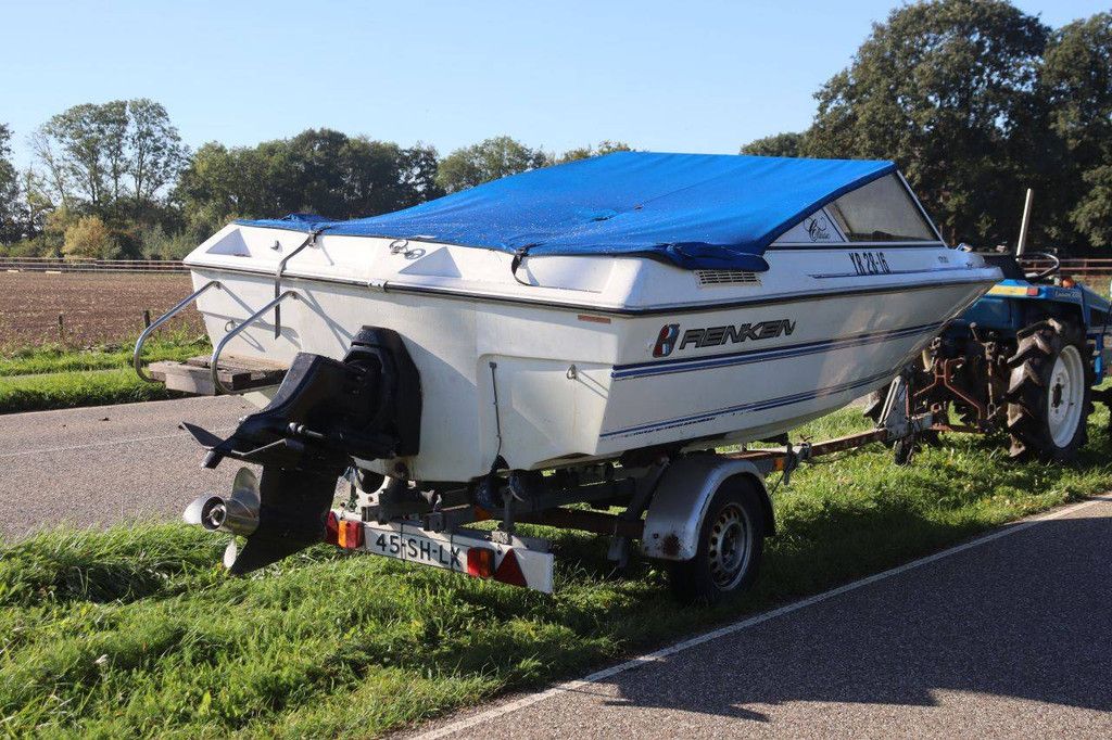 Speedboot Renken Classic 1700 Benzine 1991 met trailer (Marge)
