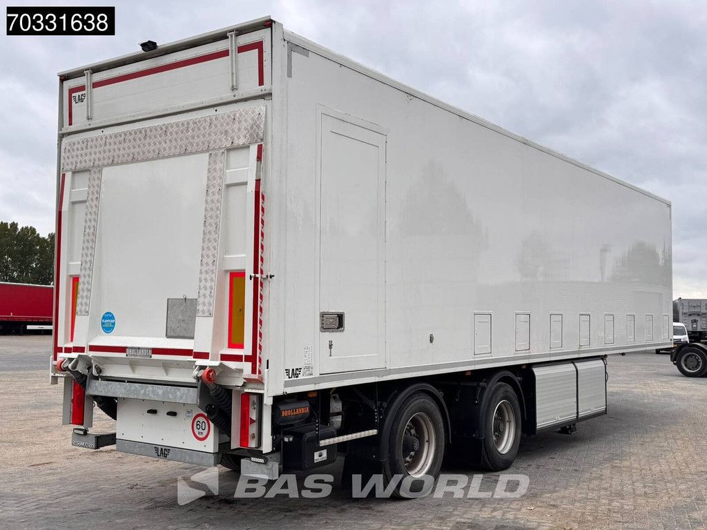 Hoet Trailers SC22AA 2 axles Olie/ Smeer Steering axle Tailgate MOT 07/27