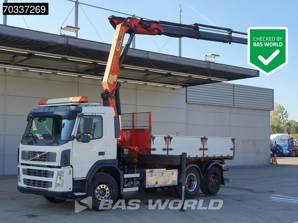 Volvo FM FM9 300 6X2 Palfinger PK16502 Crane Kran Remote 8m3 tipper Lift+steering Euro 3