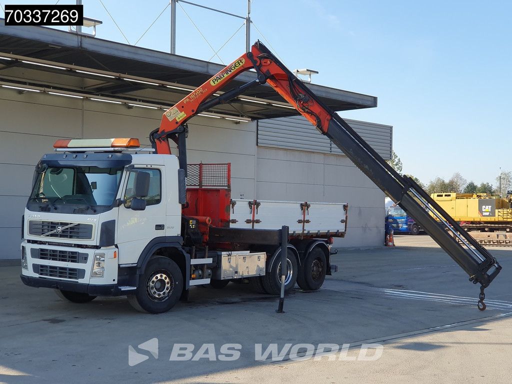 Volvo FM FM9 300 6X2 Palfinger PK16502 Crane Kran Remote 8m3 tipper Lift+steering Euro 3