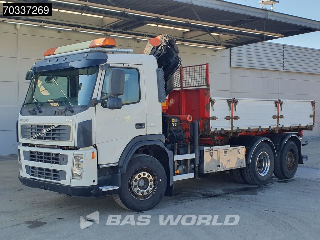 Volvo FM FM9 300 6X2 Palfinger PK16502 Crane Kran Remote 8m3 tipper Lift+steering Euro 3