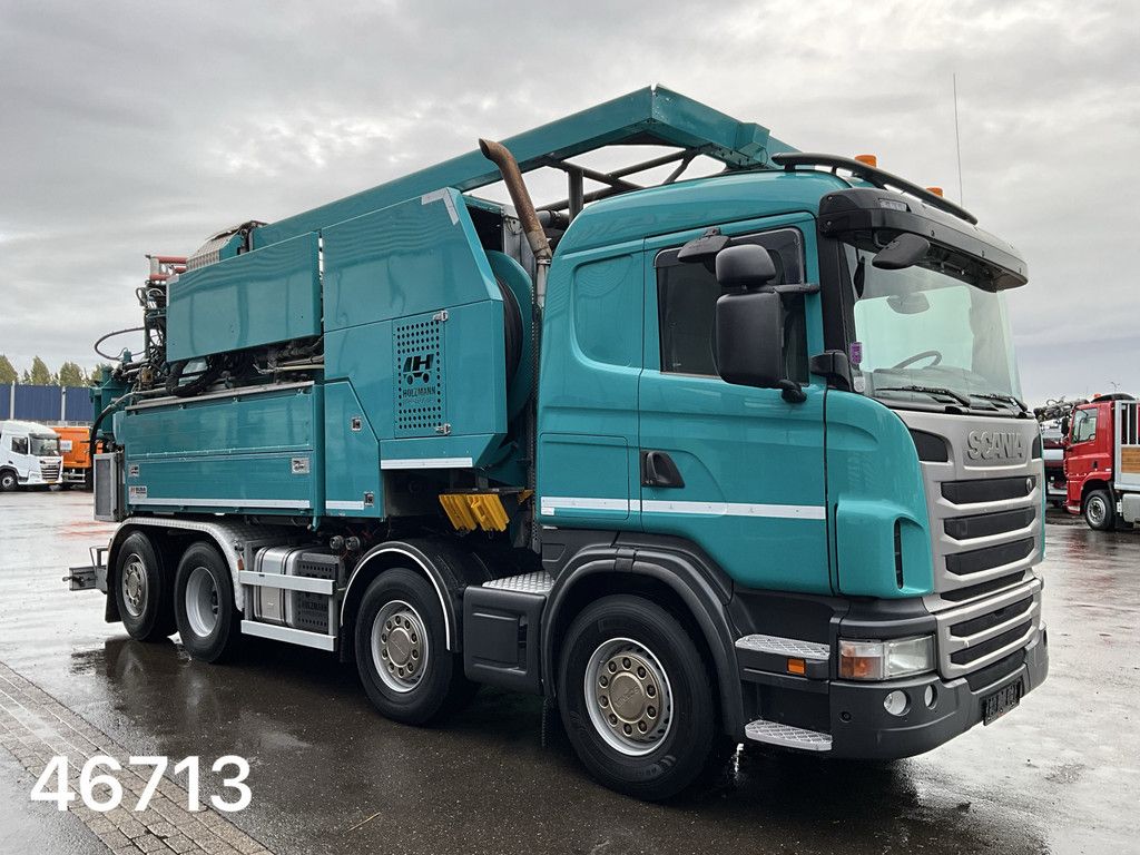 Scania G 480 8x2 Holzmaan 15m³ Combi kolkenzuiger Recycler