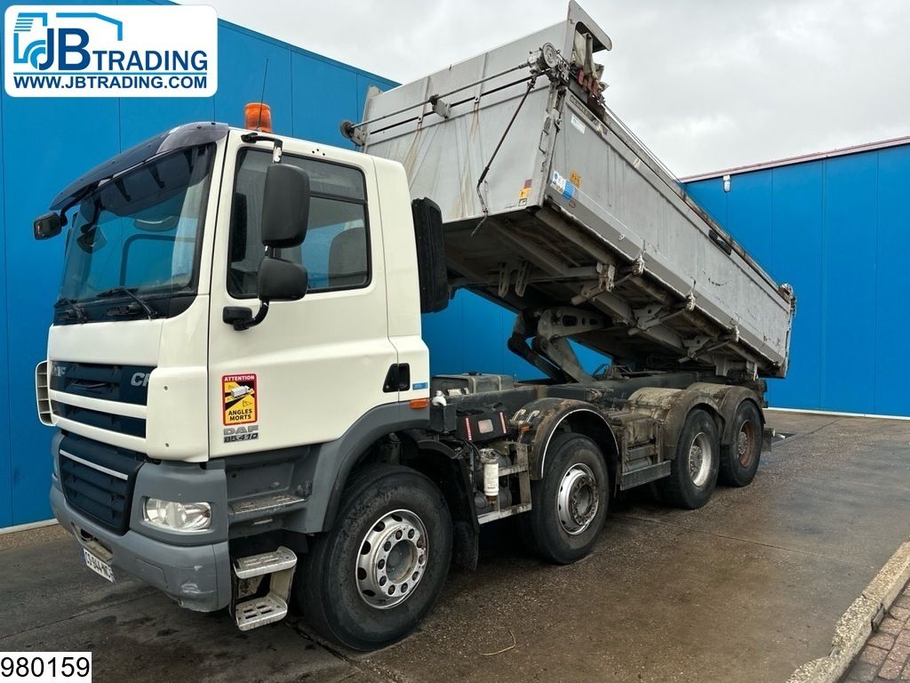 DAF CF 410 EURO 5, 8x4, Meiller, Steel suspension