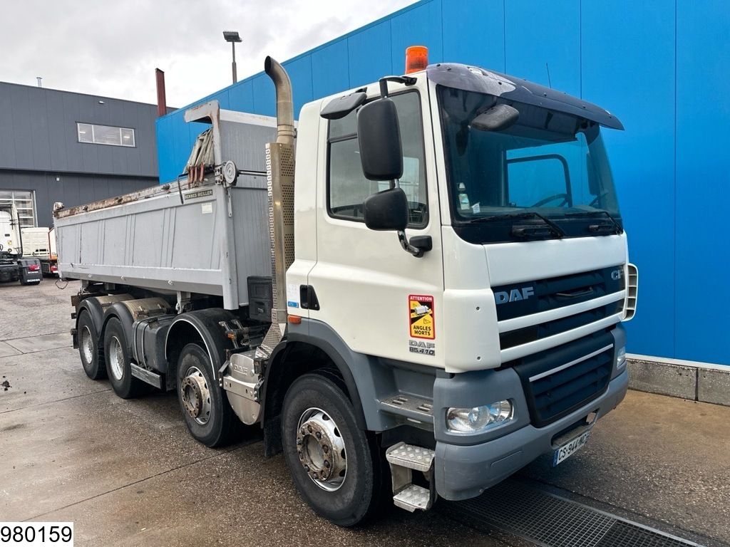 DAF CF 410 EURO 5, 8x4, Meiller, Steel suspension
