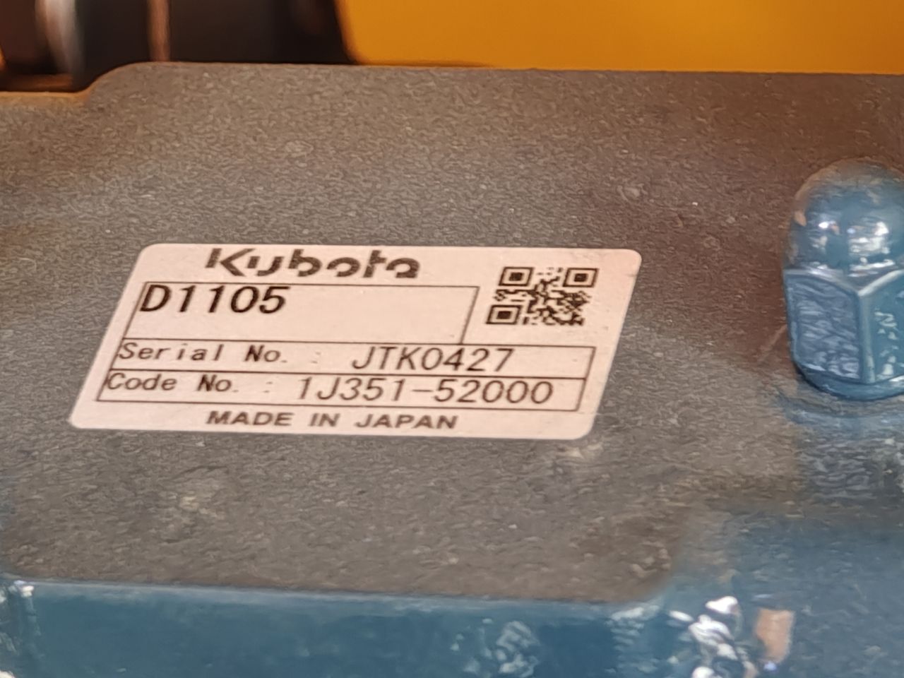 Minigraver 2.5 ton met Kubota D1105 dieselmotor
