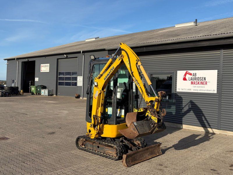 Komatsu PC16R-3HS S30 m/JST 60 cm graveskovl + 100 cm JST Kip planerskov