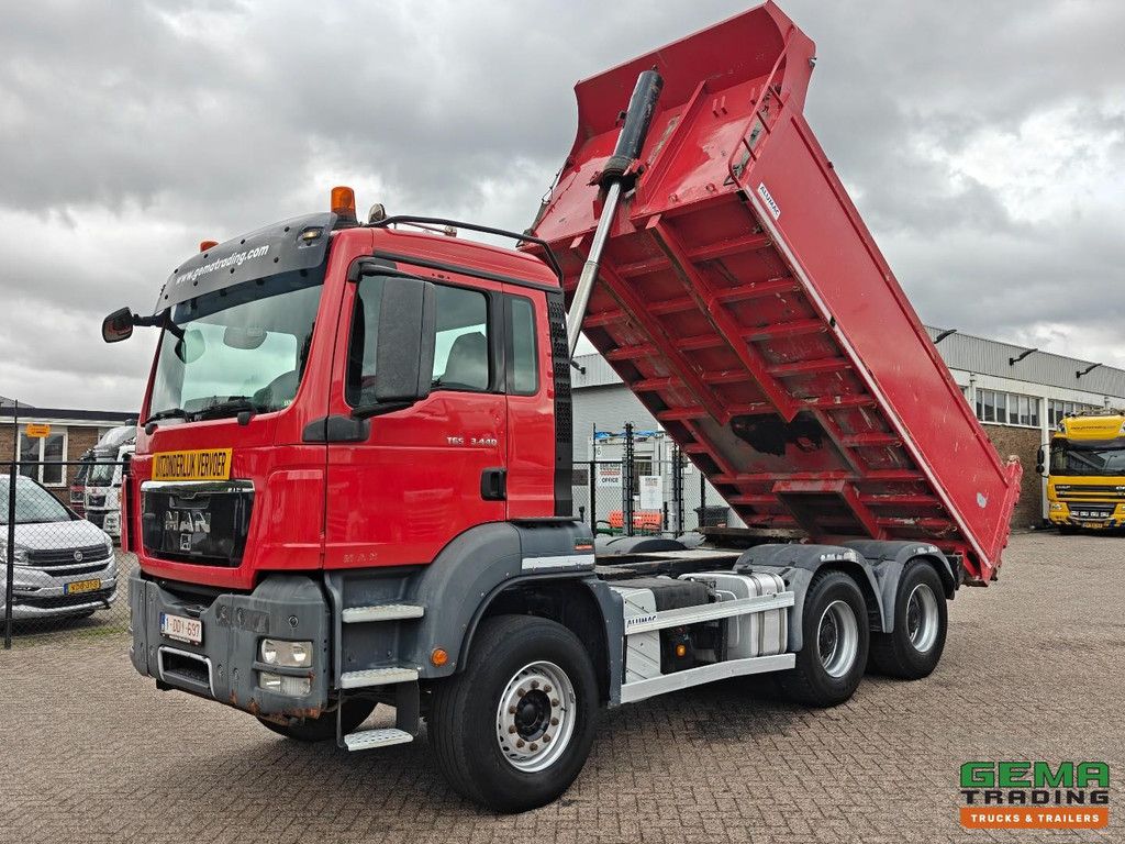 MAN TGS 35.440 6x4 Day Cab Euro5 - AluMac Hardox Steel Tipper - Fifth Wheel - Hub Reduction - Dual Use - BelgiumTruck
