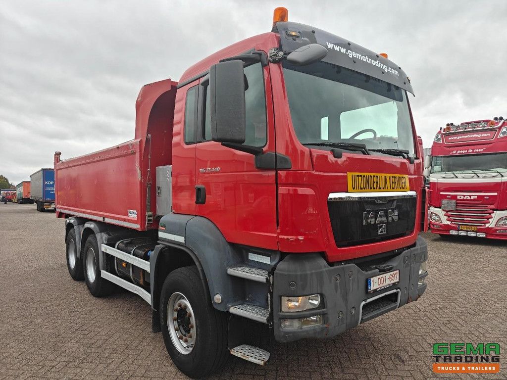 MAN TGS 35.440 6x4 Day Cab Euro5 - AluMac Hardox Steel Tipper - Fifth Wheel - Hub Reduction - Dual Use - BelgiumTruck