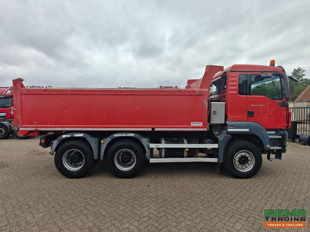MAN TGS 35.440 6x4 Day Cab Euro5 - AluMac Hardox Steel Tipper - Fifth Wheel - Hub Reduction - Dual Use - BelgiumTruck