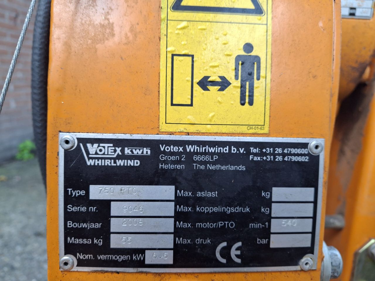 Gebruikte, maar zeer nette Votex bladblazer te koop.