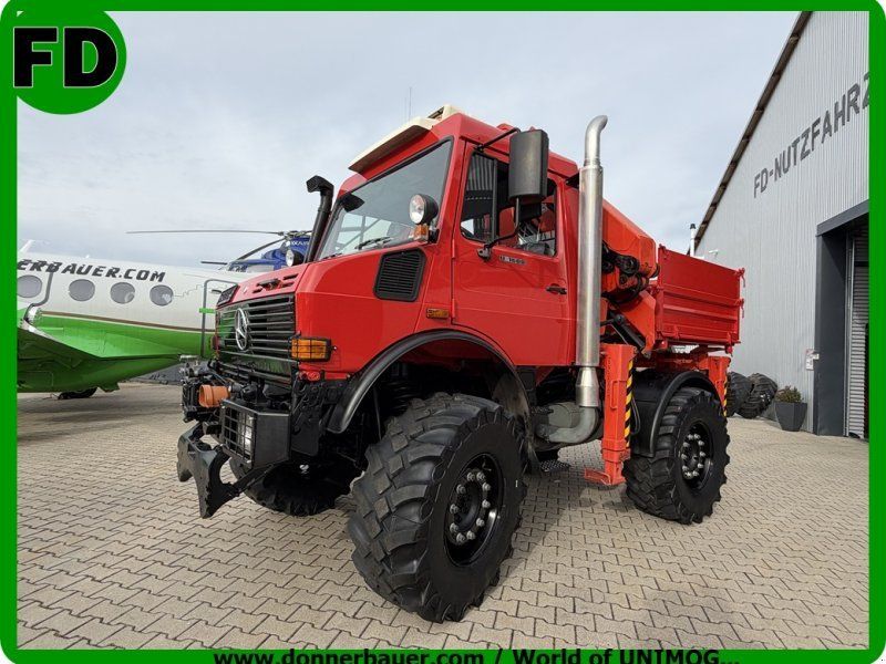 Mercedes-Benz Unimog U1600 Agrar mit Kran , Mega selten