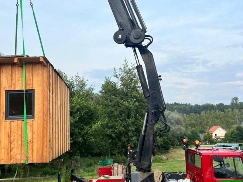 Mercedes-Benz Unimog U2150 mit Mega Kran , Ideal für Zimmerei, JIB mit Seilwin