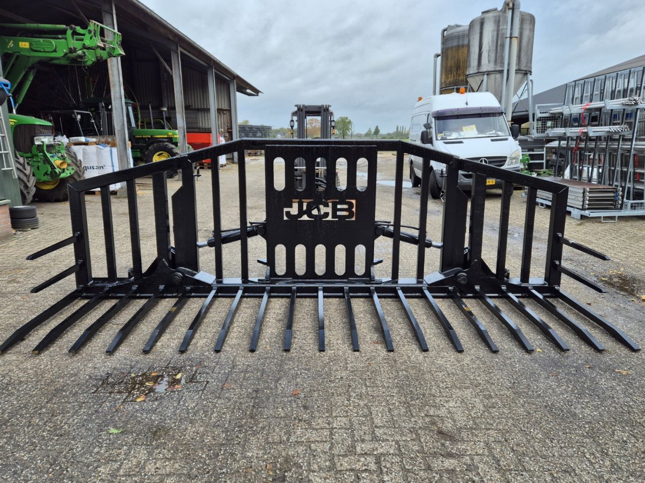 JCB 430 Grasvork NIEUW! shovel hydraulisch opklapbaar silogabel