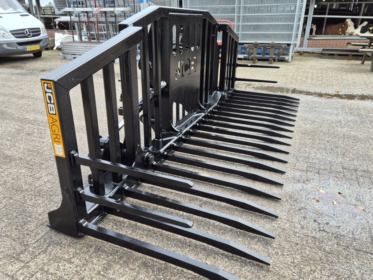 JCB 430 Grasvork NIEUW! shovel hydraulisch opklapbaar silogabel