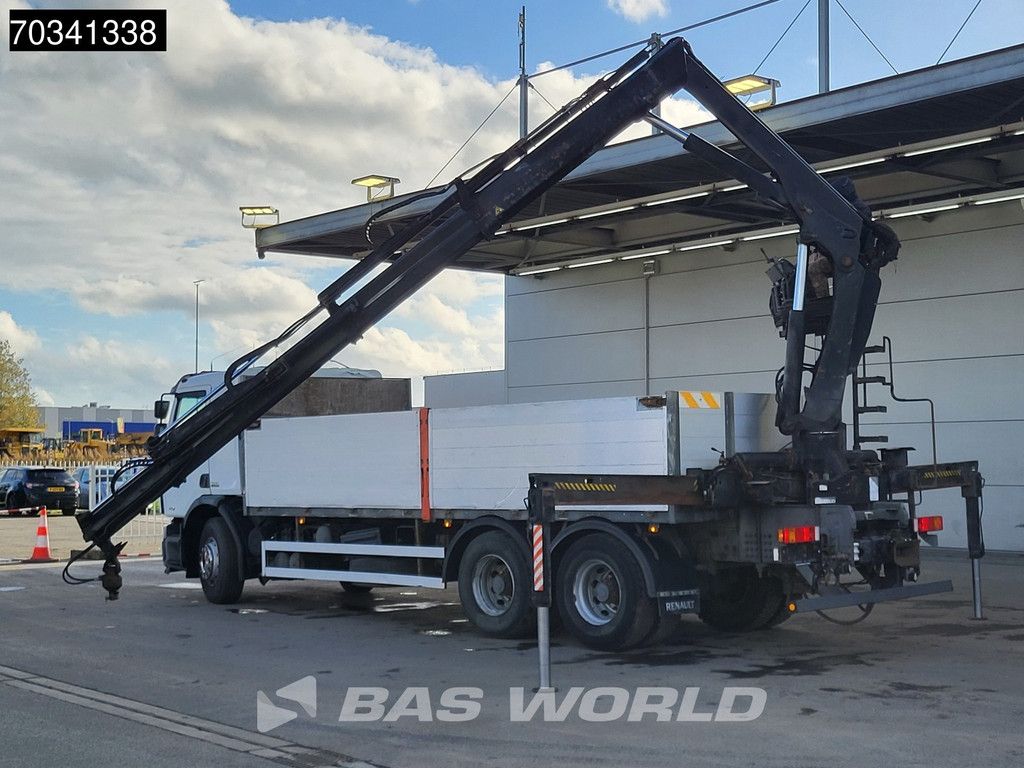 Renault Premium 410 6X4 HIAB 166 S DUO Crane Kran Steel suspension Big-axle Euro 4
