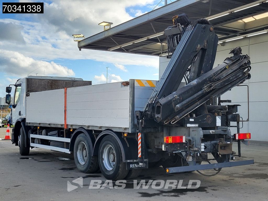 Renault Premium 410 6X4 HIAB 166 S DUO Crane Kran Steel suspension Big-axle Euro 4