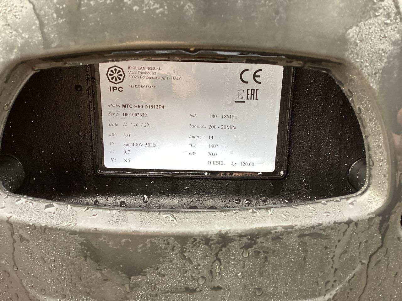Waterkracht Galax 180/14 warmwaterreiniger