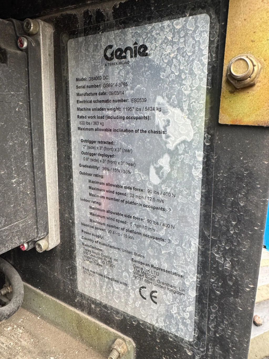 Genie GS4069DC Hoogwerker Schaarhoogwerker