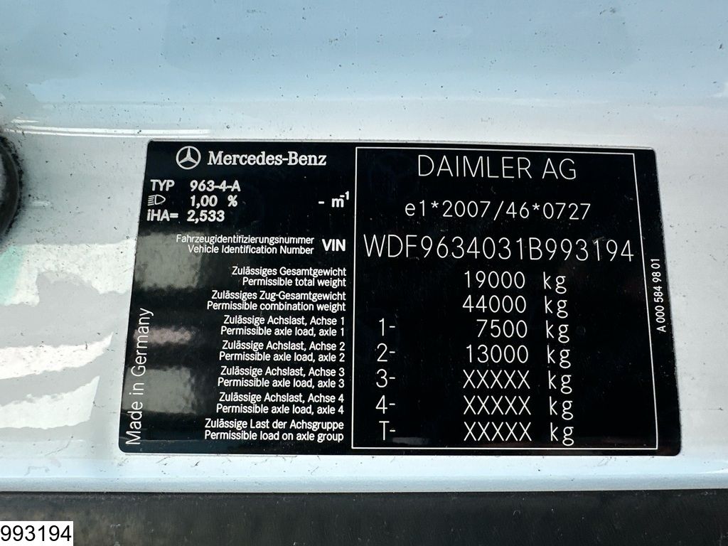 Mercedes Actros 1845 EURO 6, Stationary air conditioning