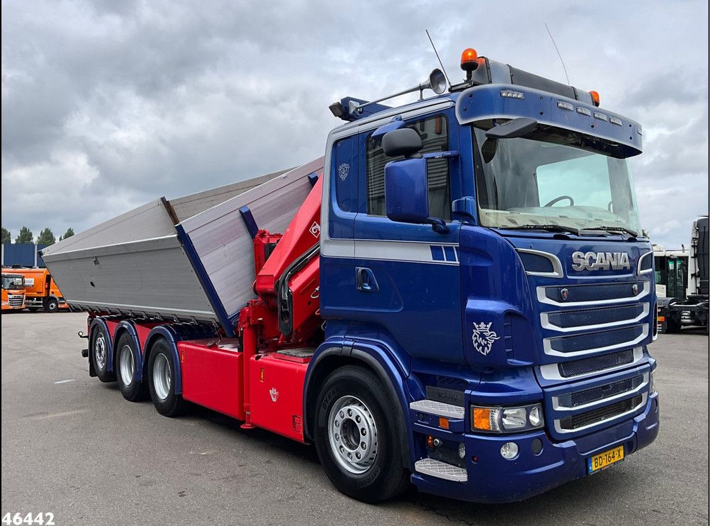 Scania R 560 V8 8x4 Retarder Hiab 24 Tonmeter laadkraan