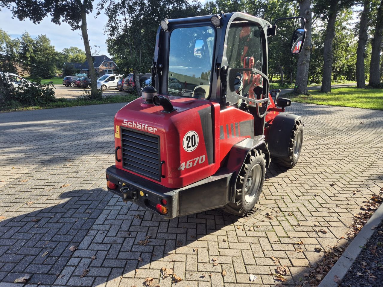 Gebruikte SCHÄFFER 4670 wiellader met gewicht van 3150 kgs
