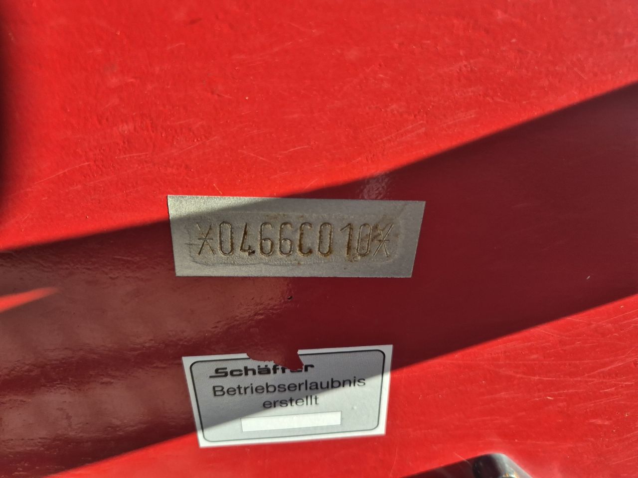 Gebruikte SCHÄFFER 4670 wiellader met gewicht van 3150 kgs