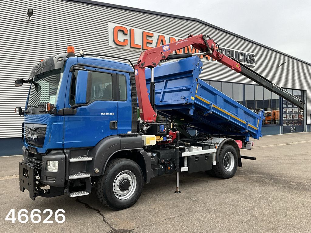 Man TGS 18.360 4x4 Euro 6 HMF 12 Tonmeter laadkraan