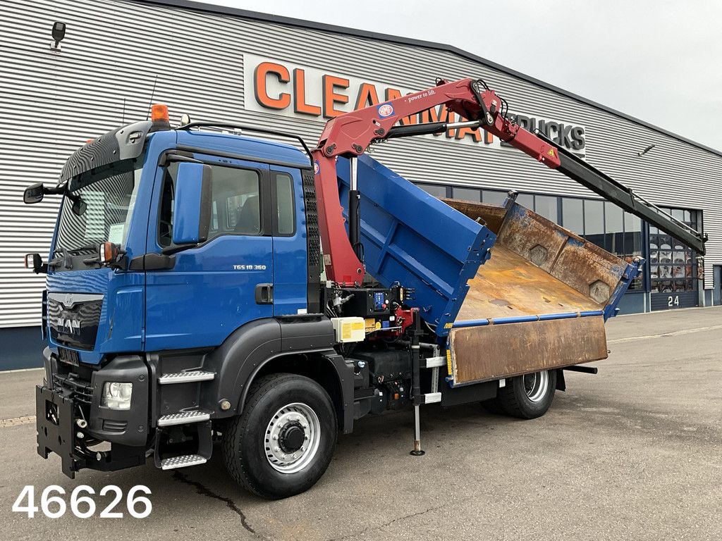 Man TGS 18.360 4x4 Euro 6 HMF 12 Tonmeter laadkraan