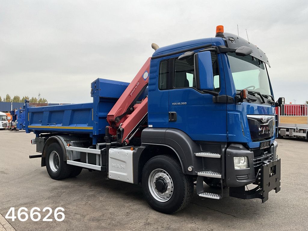 Man TGS 18.360 4x4 Euro 6 HMF 12 Tonmeter laadkraan