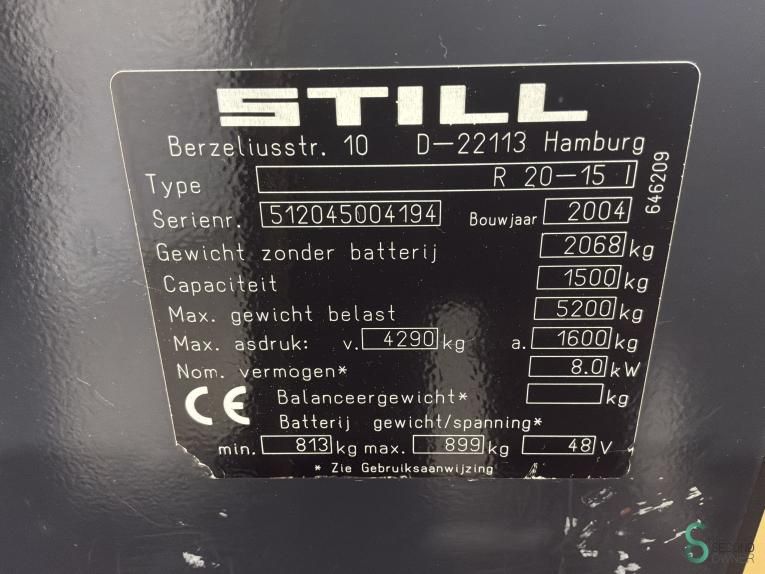 Gabelstapler Elektrisch Still R20-15 2004